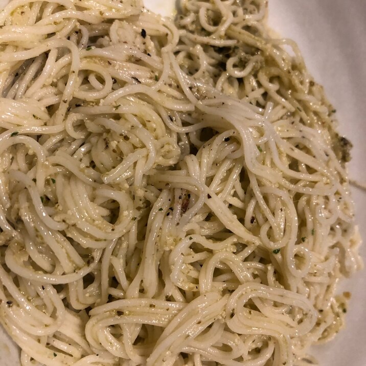 ジェノベーゼソースで素麺！